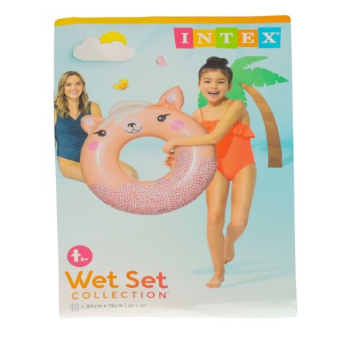 INTEX 59266 Kółko do pływania koło dmuchane ponton plażowy lama max 40kg 76 cm