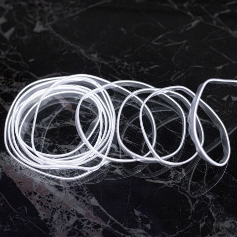 Oświetlenie ambientowe LED do samochodu auta USB 12V taśma 5m biała