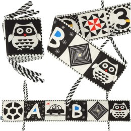 Ochraniacz do łóżeczka mata sensoryczna książeczka książka kontrastowa miękka