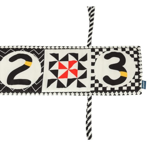 Ochraniacz do łóżeczka mata sensoryczna książeczka książka kontrastowa miękka