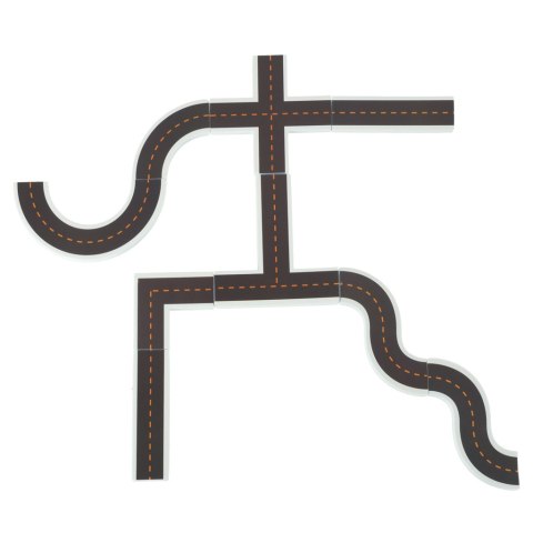 Zabawka do kąpieli wanny wodna dla dzieci naklejki piankowe autka ulica puzzle 23 el.