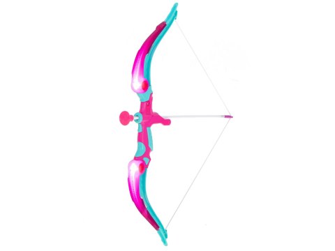 Łuk ze strzałami i tarczą zestaw strzelecki różowy