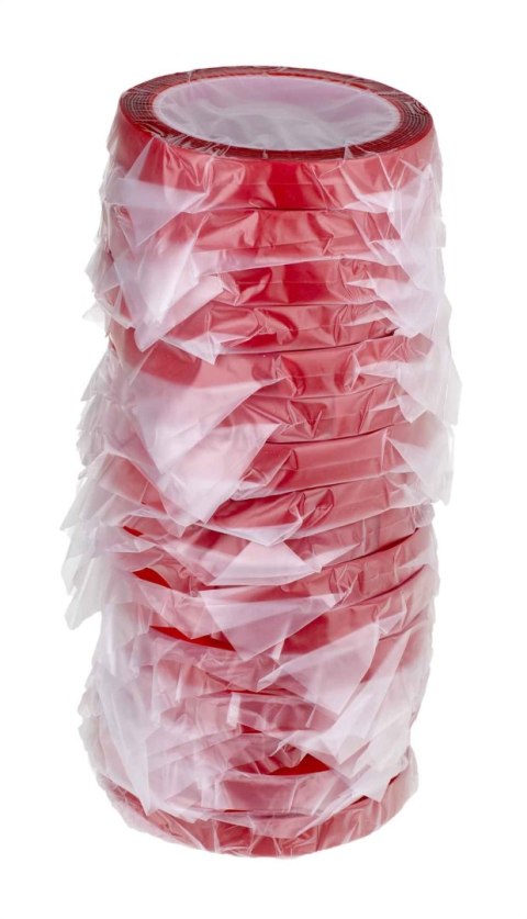 Taśma dwustronna samoprzylepna akrylowa montażowa transparentna mocna 10mm x 3m