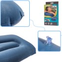 Poduszka dmuchana turystyczna welurowa BESTWAY 67121 granatowa
