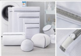 Worek siatka torba do prania bielizny ubrań spodni z zamkiem 9 szt