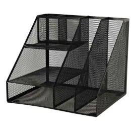 Organizer przybornik na biurko biurkowy duży A4 metalowy 7 komór