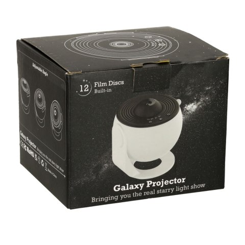 Projektor gwiazd nieba lampka nocna LED USB planetarium planety 12 dysków 360° timer