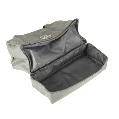 Torba podróżna bagaż podręczny do samolotu podróżna turystyczna pojemna uchwyt kieszenie 39x18x30 szara