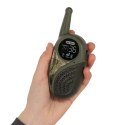 Walkie-talkie krótkofalówka zestaw z centralą dla dzieci khaki