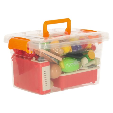 Warzywa do krojenia zlew wózek zakupy garnki zestaw AGD 54 el