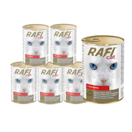 RAFI cat WOŁOWINA w Sosie 24x415g puszka