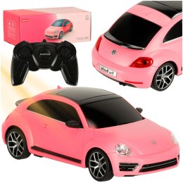 Samochód zdalnie sterowany Rastar 76200-4 Volkswagen Beetle-UV 1:24 różowy