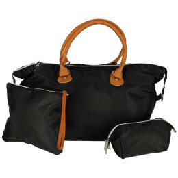 Torba podróżna wielofunkcyjna do wózka dla mamy zestaw czarna