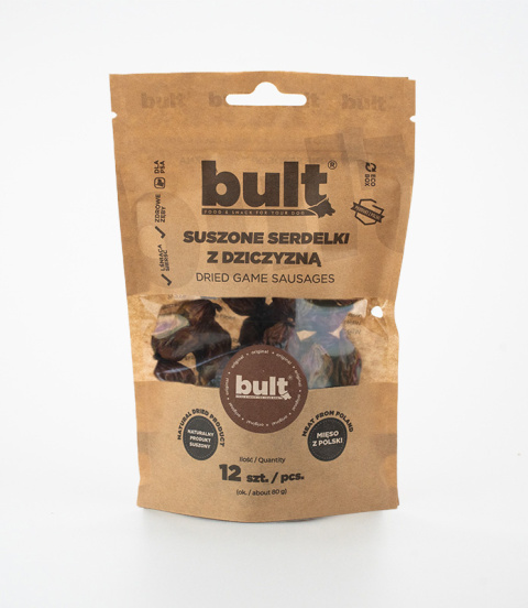 Bult Serdelki z dziczyzną 12 szt. - naturalna przekąska z dziczyzną