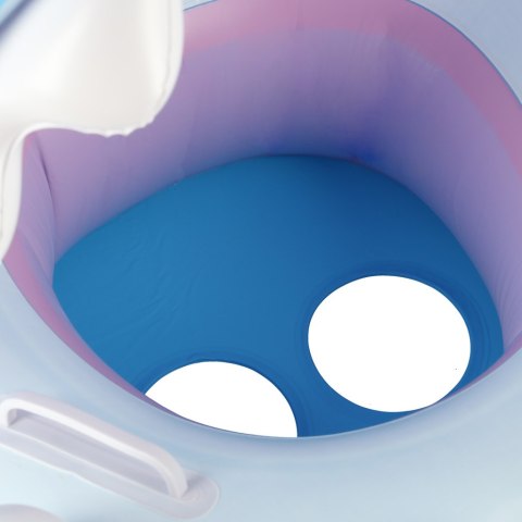 Kółko do pływania koło dmuchane dla niemowląt pontonik dla dzieci z siedziskiem z daszkiem rekin 23kg