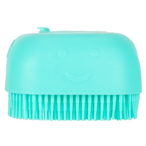 Szczotka silikonowa czyścik myjka do mycia psów kotów z dozownikiem miętowa