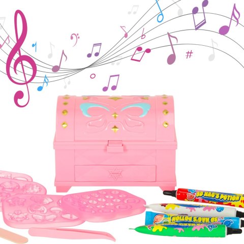 Kreatywny zestaw do robienia biżuterii koralików zawieszek magiczne pudełko UV