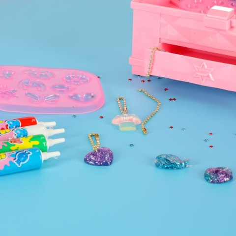 Kreatywny zestaw do robienia biżuterii koralików zawieszek magiczne pudełko UV