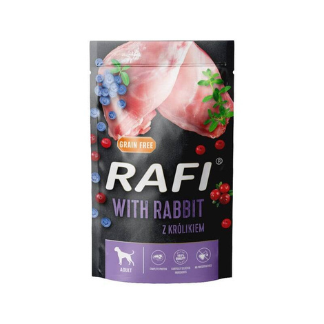 DOLINA NOTECI RAFI karma dla psa z królikiem saszetka 500g