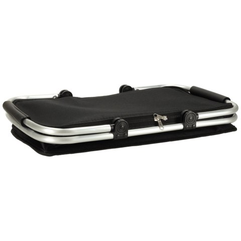 Kosz piknikowy termiczny składany koszyk na zakupy izolacyjny czarny