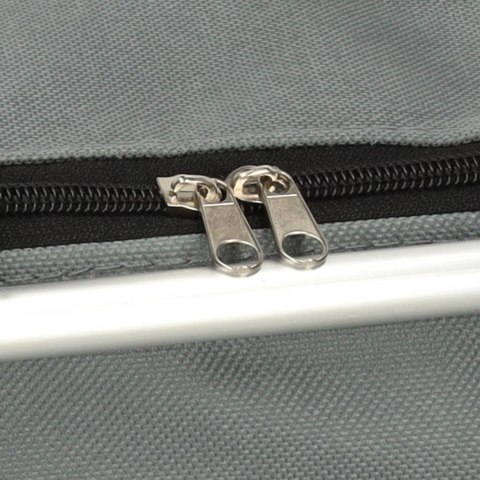 Kosz piknikowy termiczny składany koszyk na zakupy izolacyjny szary