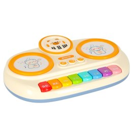 Pianinko organki interaktywne dla dzieci edukacyjne beżowe