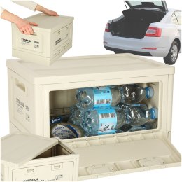 Organizer do bagażnika samochodowy pudełko skrzynka składana 25l szara