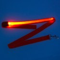 Smycz dla psa kota świecąca spacer jesień zima noc LED 1,2 m pomarańczowa