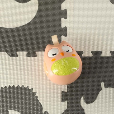 Wańka wstańka sowa sensoryczna kiwajka różowa