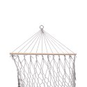 Hamak ogrodowy boho siatka frędzle leżak wiszący makrama 200cm Szary