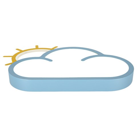 Lampa LED sufitowa plafon do pokoju dziecięcego ściemniana + pilot chmurka niebieska