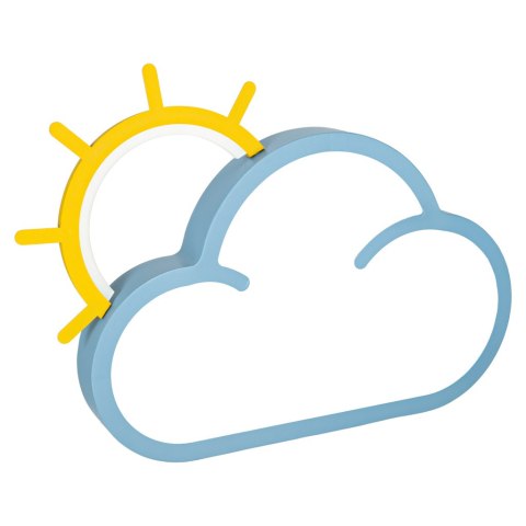 Lampa LED sufitowa plafon do pokoju dziecięcego ściemniana + pilot chmurka niebieska