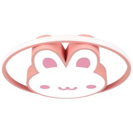 Lampa LED sufitowa plafon do pokoju dziecięcego ściemniana + pilot króliczek