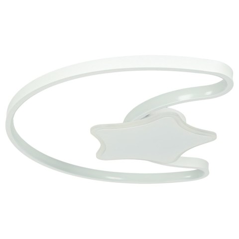 Lampa LED sufitowa plafon do pokoju dziecięcego ściemniana + pilot księżyc biała