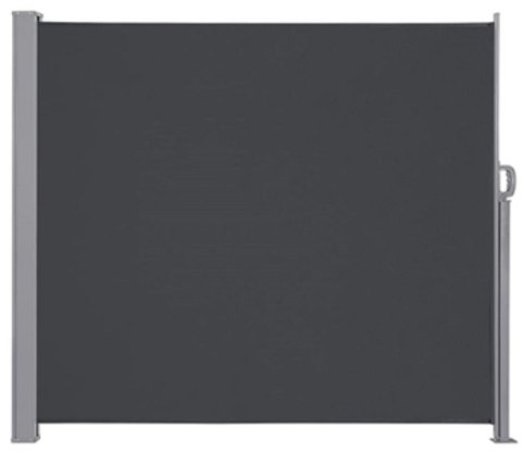 Markiza boczna tarasowa LUARO parawan zwijany 180 x 400 cm szary