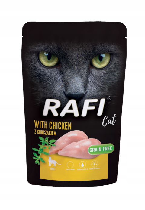 Mokra karma dla kota Rafi Cat Adult z kurczakiem 100 g