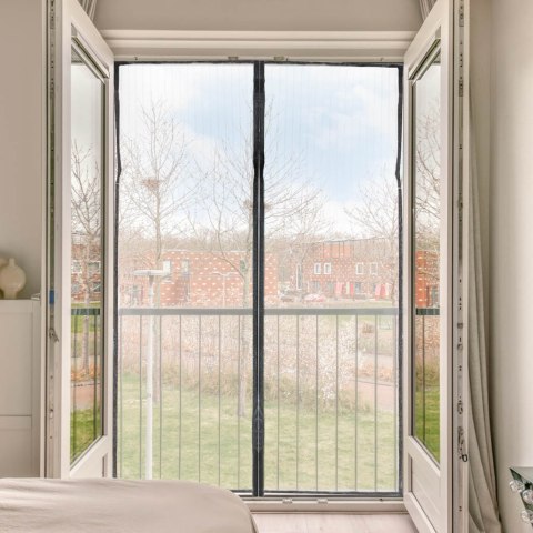 Moskitiera siatka magnetyczna LUARO na drzwi solidna mocny magnes 110x210cm