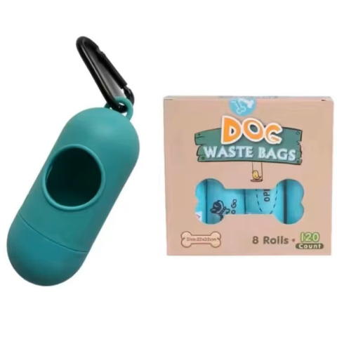 Woreczki na odchody 8 rolek + dyspenser