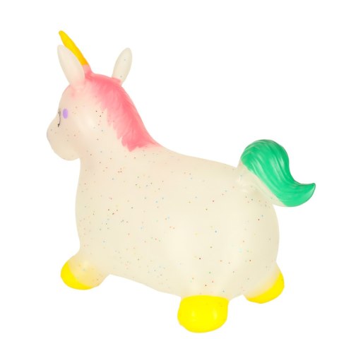 Skoczek dla dzieci do skakania z pompką gumowy jednorożec