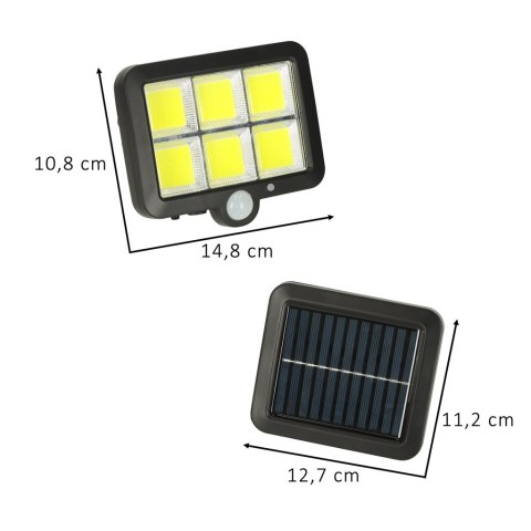 Lampa solarna czujnik ruchu i zmierzchu 120 LED