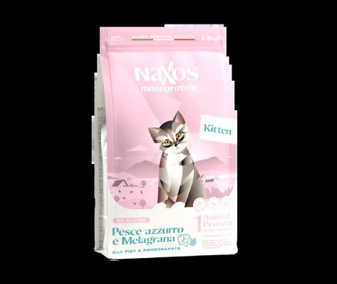 NAXOS CAT KITTEN karma dla kociąt ryba z granatem 1,5 kg
