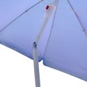 Parasol ogrodowy plażowy regulowany łamany składany UV 150cm niebieski