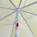 Parasol ogrodowy plażowy regulowany łamany składany UV 150cm żółty