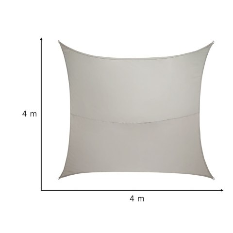 Żagiel przeciwsłoneczny LUARO ogrodowy tarasowy wodoodporny 4x3m prostokątny szary