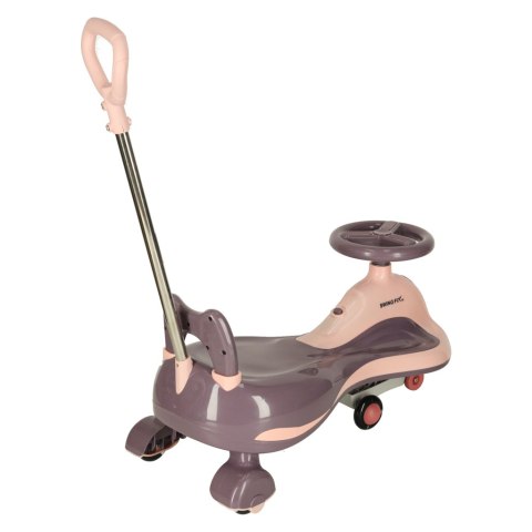 Jeździk grawitacyjny LED Swing FIX S2 skuter z rączką fioletowy max 100kg