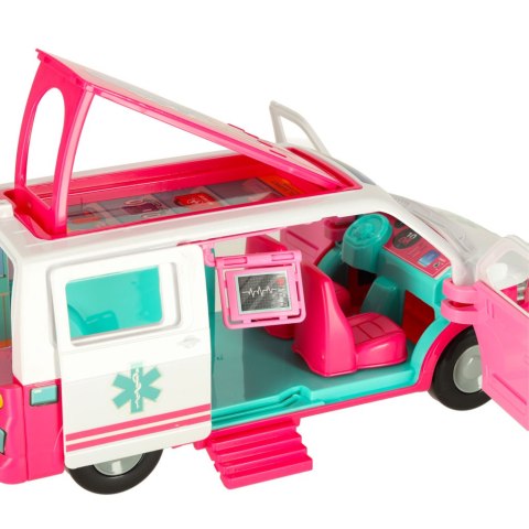 Karetka pogotowia ambulans mobilny szpital lalka akcesoria