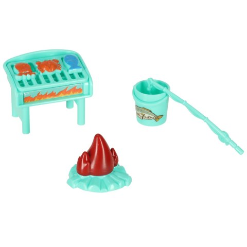 Samochód dla lalek kempingowy kamper akcesoria lalka basen