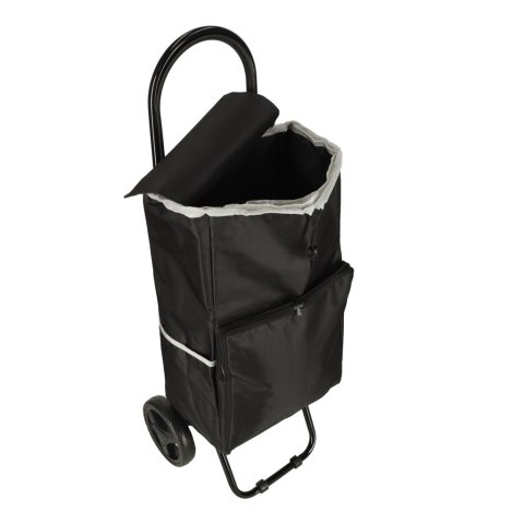 Wózek torba na zakupy na kółkach ze stelażem 95cm czarny