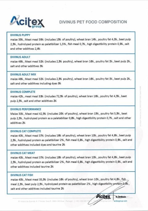 Divinus Performance dla owczarka niemieckiego 20kg