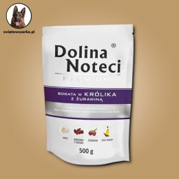 Dolina Noteci Premium bogata w królika z żurawiną saszetka 500 g